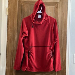 Melanzana microgrid fleece hoodie